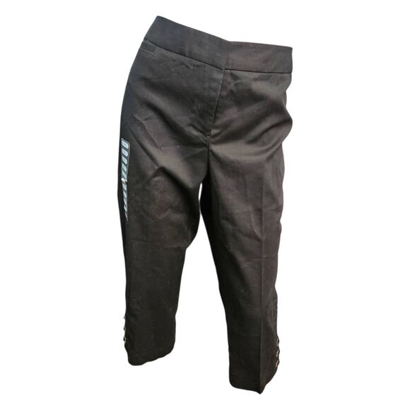 Rafaella Black Capri Pants Womens Size 10 NEW TAGS - Picture 2 of 7